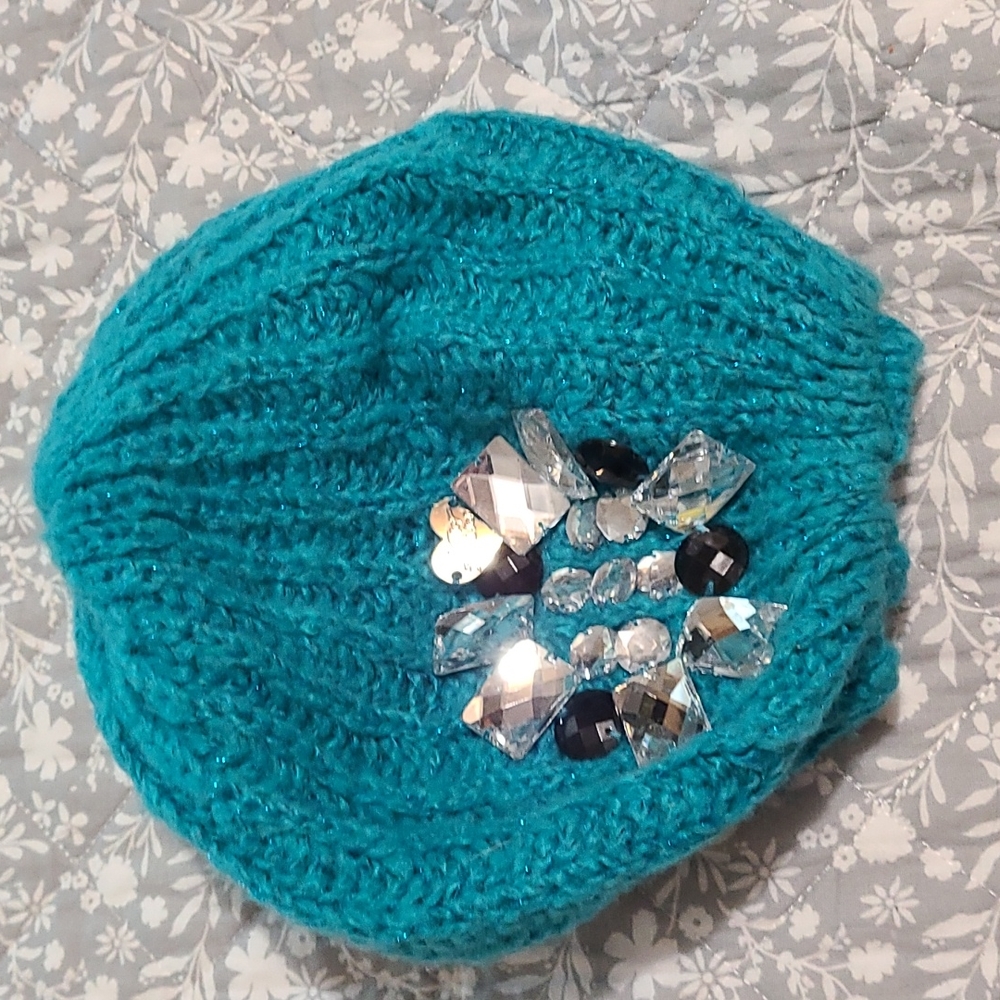 Betsy Johnson Teal Hat